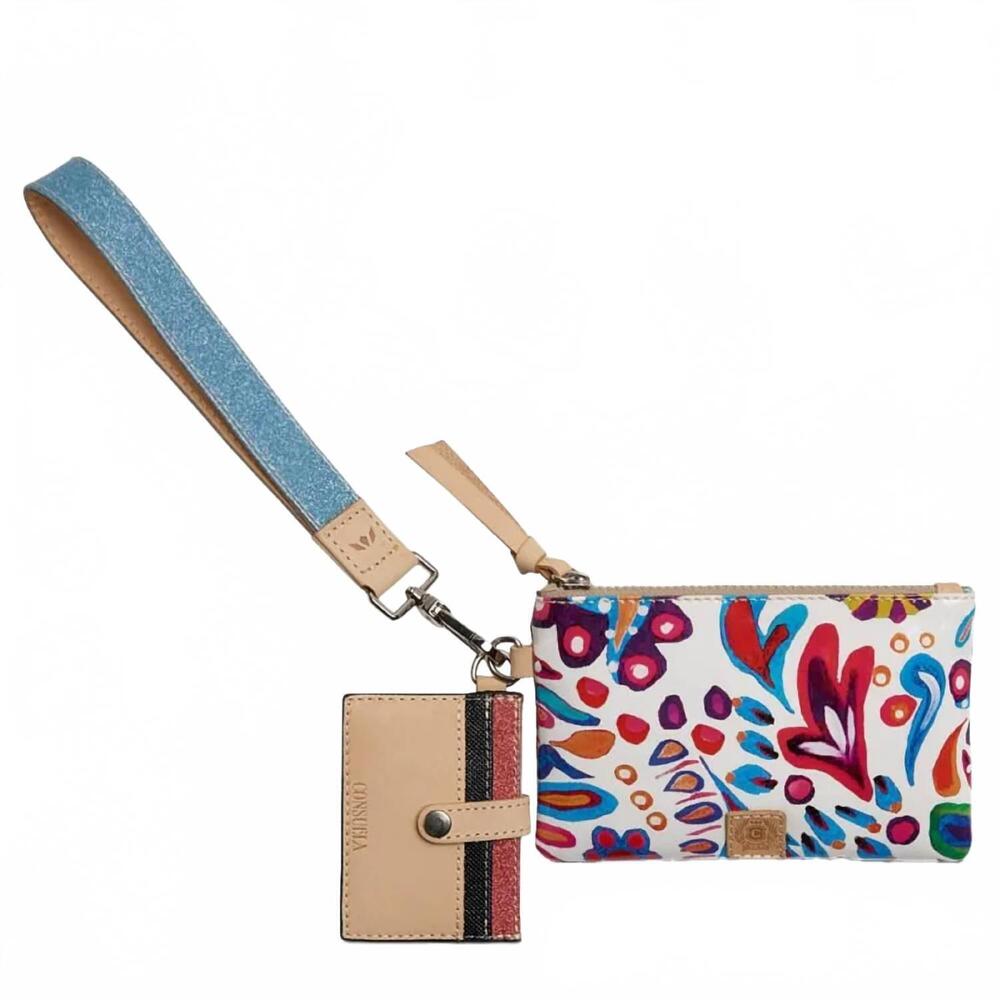 NEW CONSUELA women's combi wallet in bianca